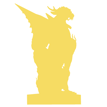 Silhouette image of a kirin