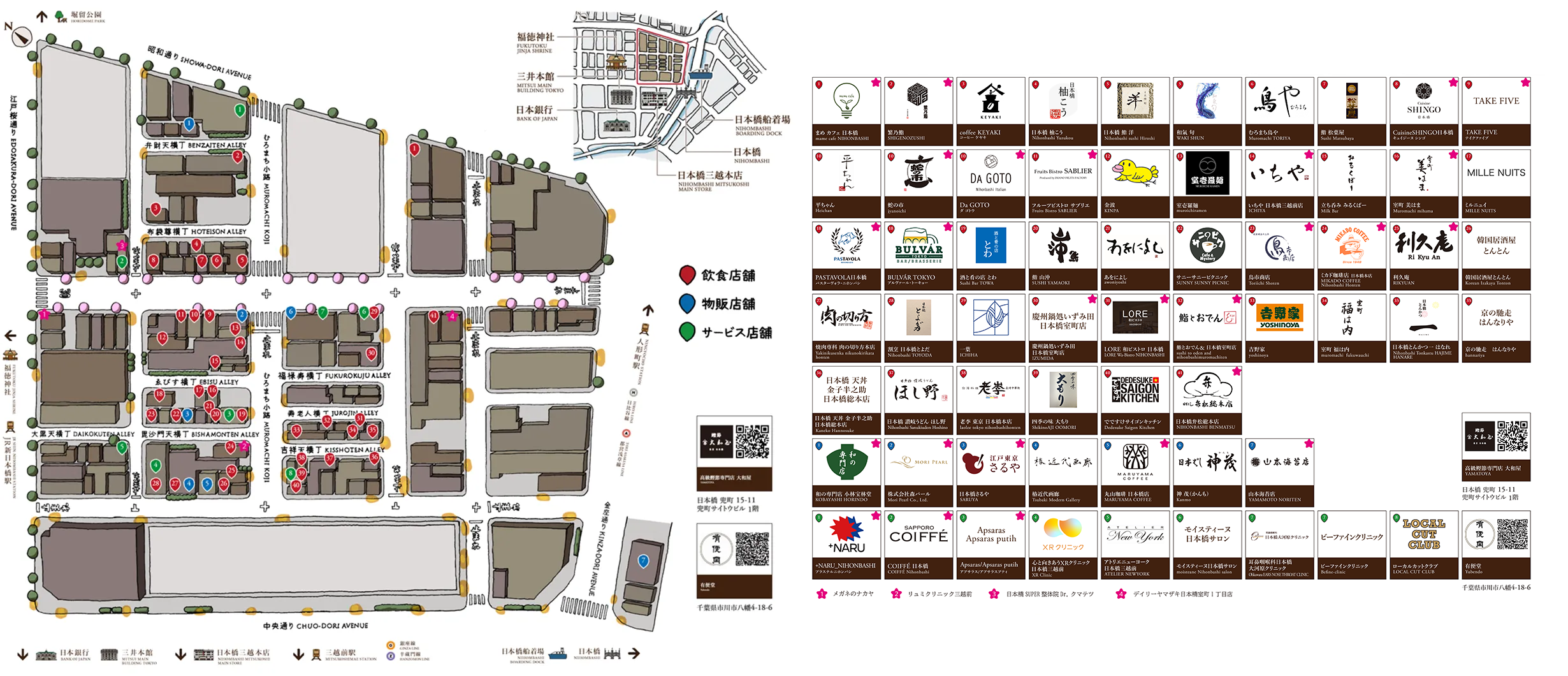 参加店舗マップの見本画像